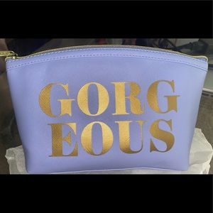 NWT The cutest “GORGEOUS” Ruby Cash Dome Pouch cosmetic bag.